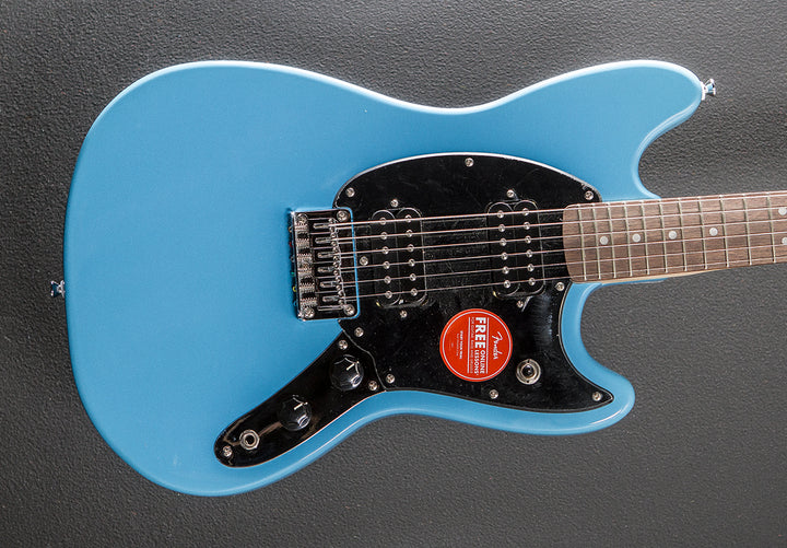 Sonic Mustang HH - California Blue w/Indian Laurel