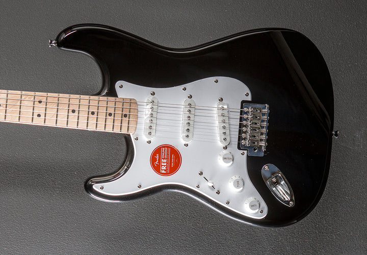 Sonic Stratocaster Left Hand - Black w/Maple