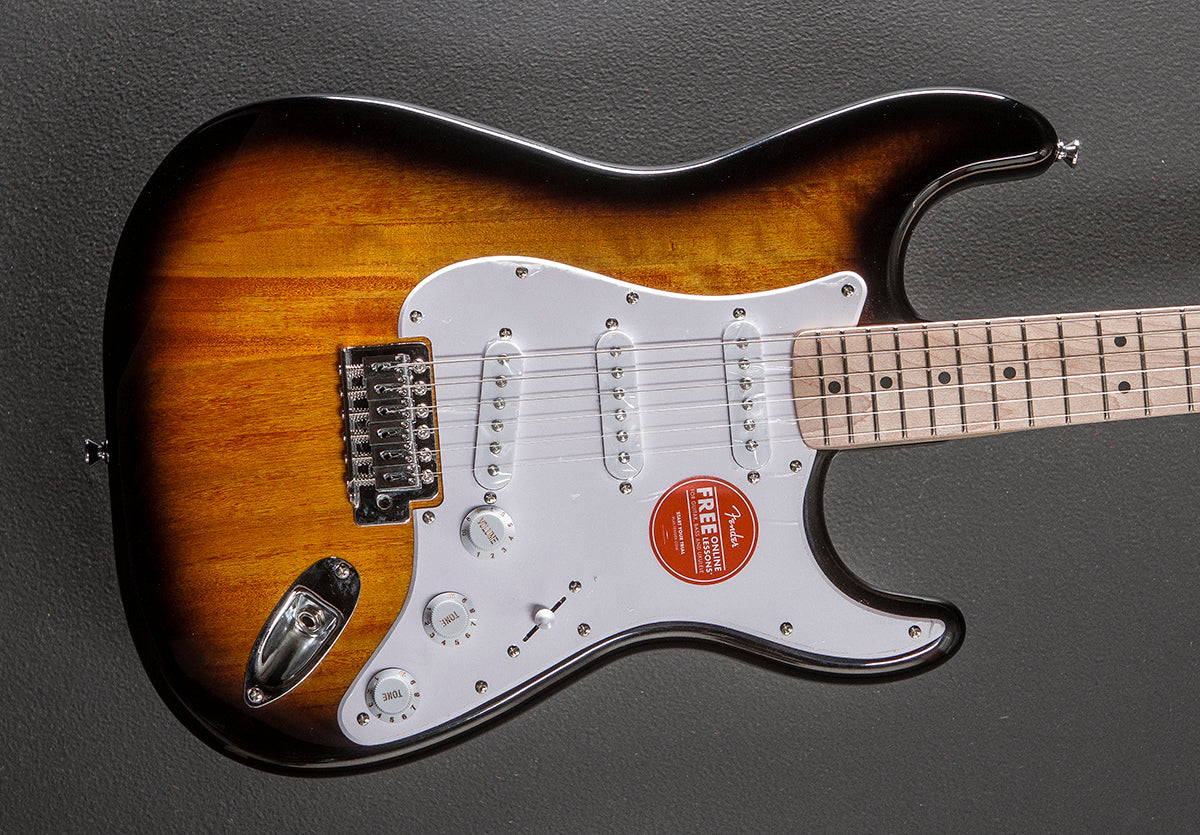 Sonic Stratocaster - Two Color Sunburst w/Maple – Dave's Guitar Shop