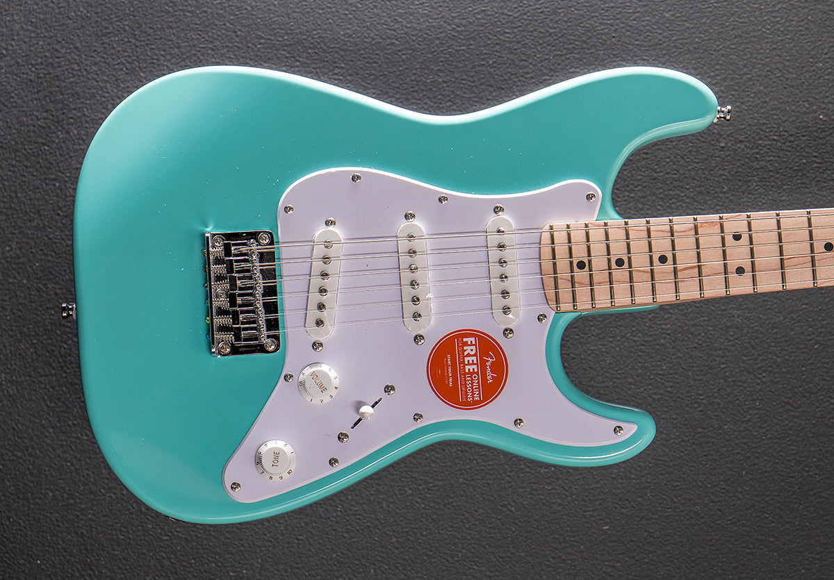 Mini Strat - Seafoam Green w/Maple – Dave's Guitar Shop