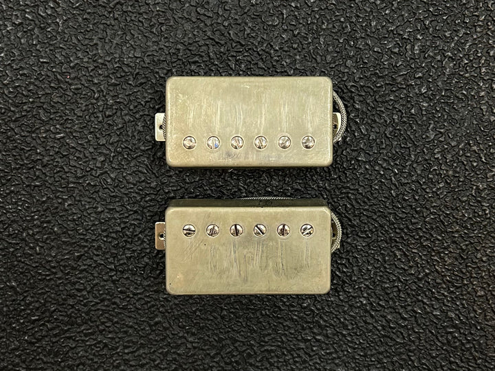 PAF Style Humbucker Pickup Set w/ Aged Nickel Covers