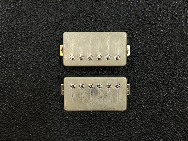 PAF Style Humbucker Pickup Set w/ Aged Nickel Covers