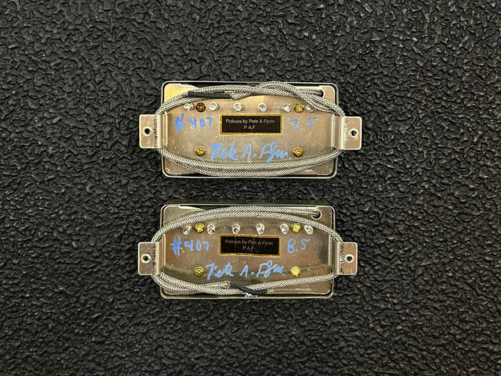 PAF Style Humbucker Pickup Set w/ Aged Nickel Covers