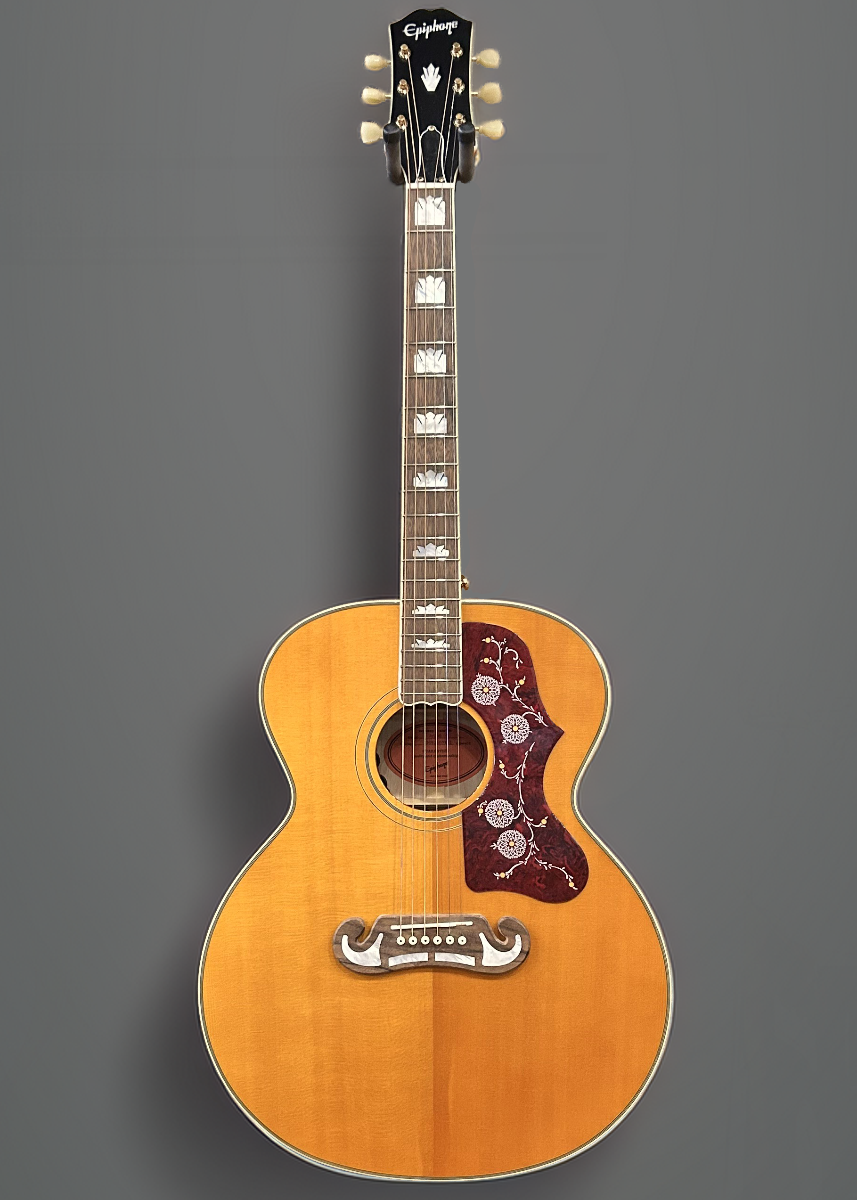"Inspired by Gibson" J-200 - Aged Gloss Antique Natural