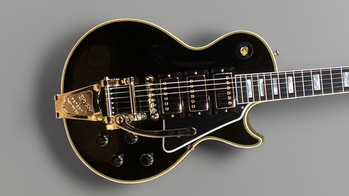 1957 Les Paul Custom Reissue - VOS Ebony 3 Pickup w/Bigsby