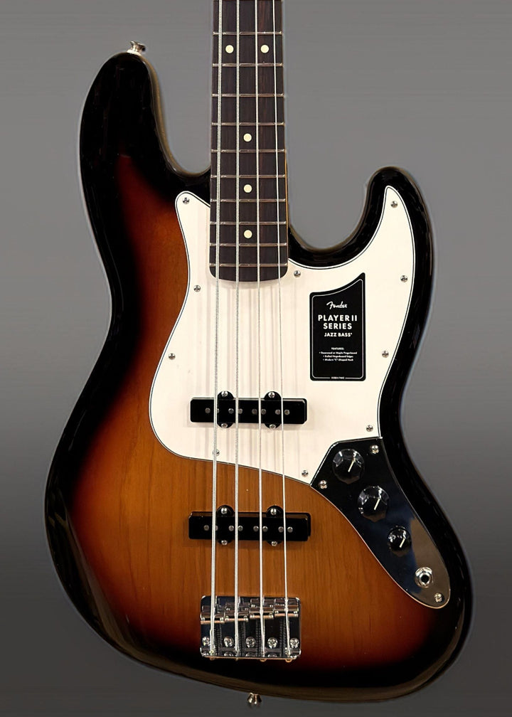 Player II Jazz Bass - 3 Color Sunburst w/Rosewood