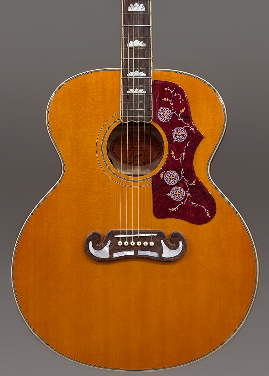 "Inspired by Gibson" J-200 - Aged Gloss Antique Natural