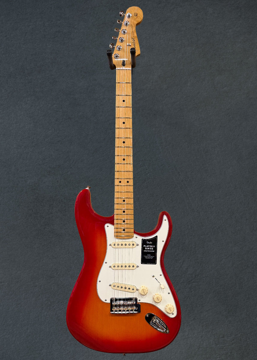 Player II Stratocaster - Aged Cherry Burst w/Maple – Dave's Guitar