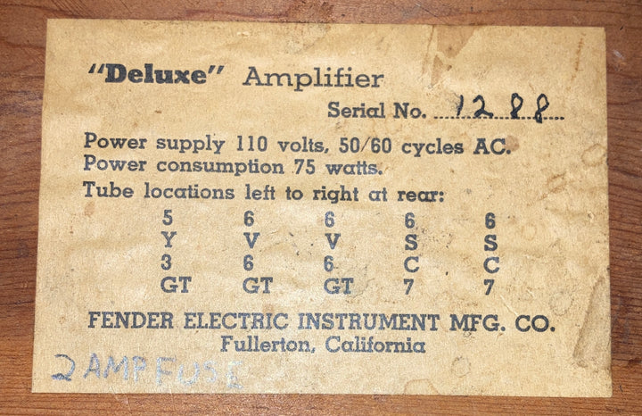 TV Front Deluxe, '49