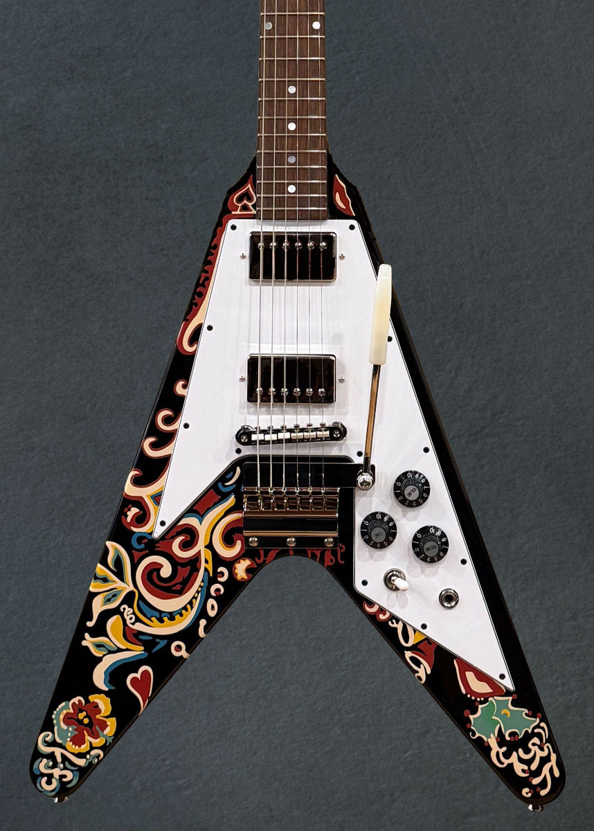 Jimi Hendrix "Love Drops" Flying V - Ebony
