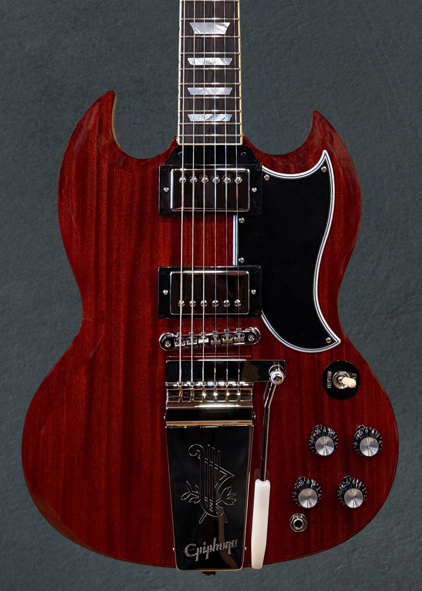 "Inspired by Gibson Custom" 1964 SG Standard Reissue w/Maestro Vibrola - Cherry Red
