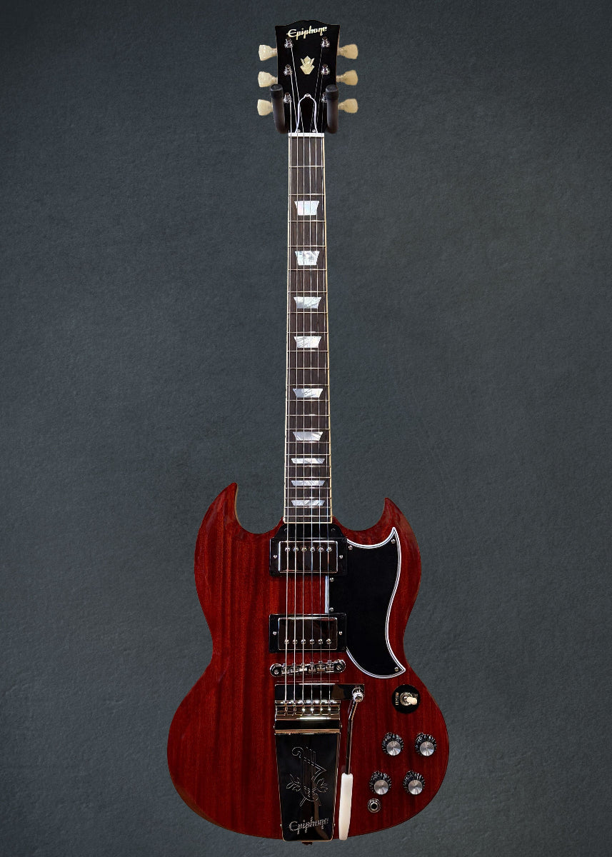 "Inspired by Gibson Custom" 1964 SG Standard Reissue w/Maestro Vibrola - Cherry Red