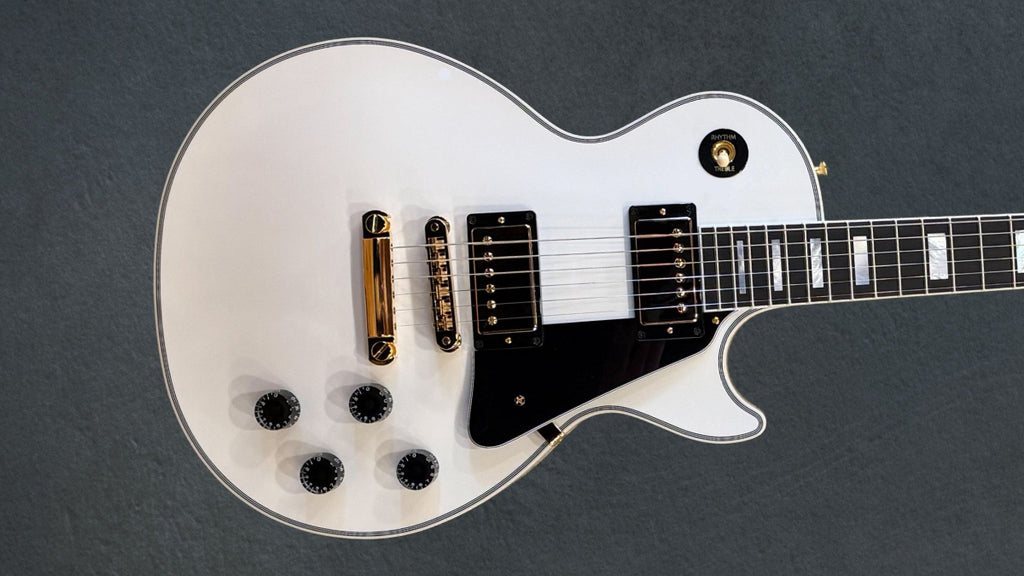 Les Paul Custom w/Ebony Fingerboard Gloss - Alpine White – Dave's