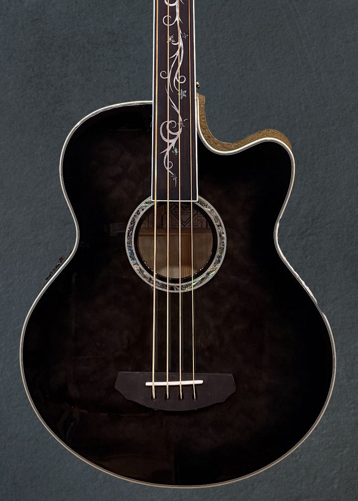 Dragonfly 4 Fretless  Bass - Smoke Burst