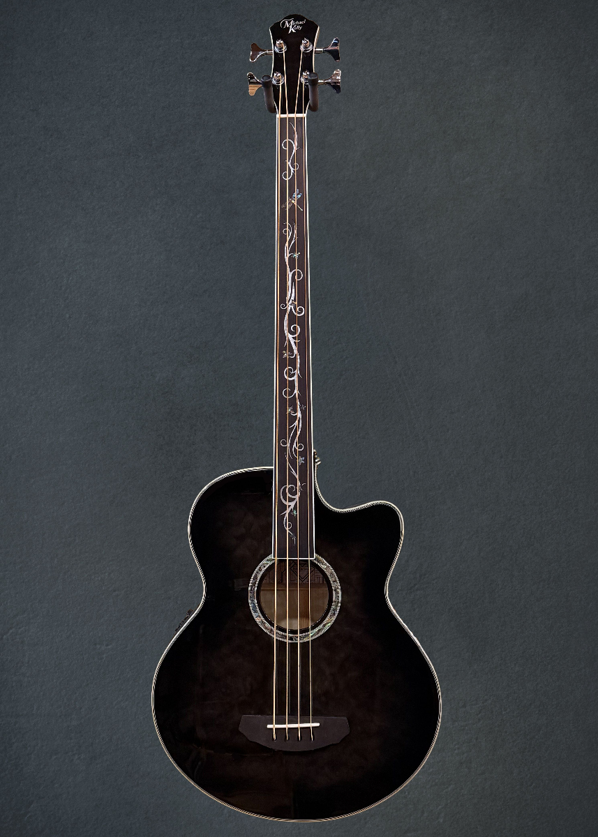 Dragonfly 4 Fretless  Bass - Smoke Burst