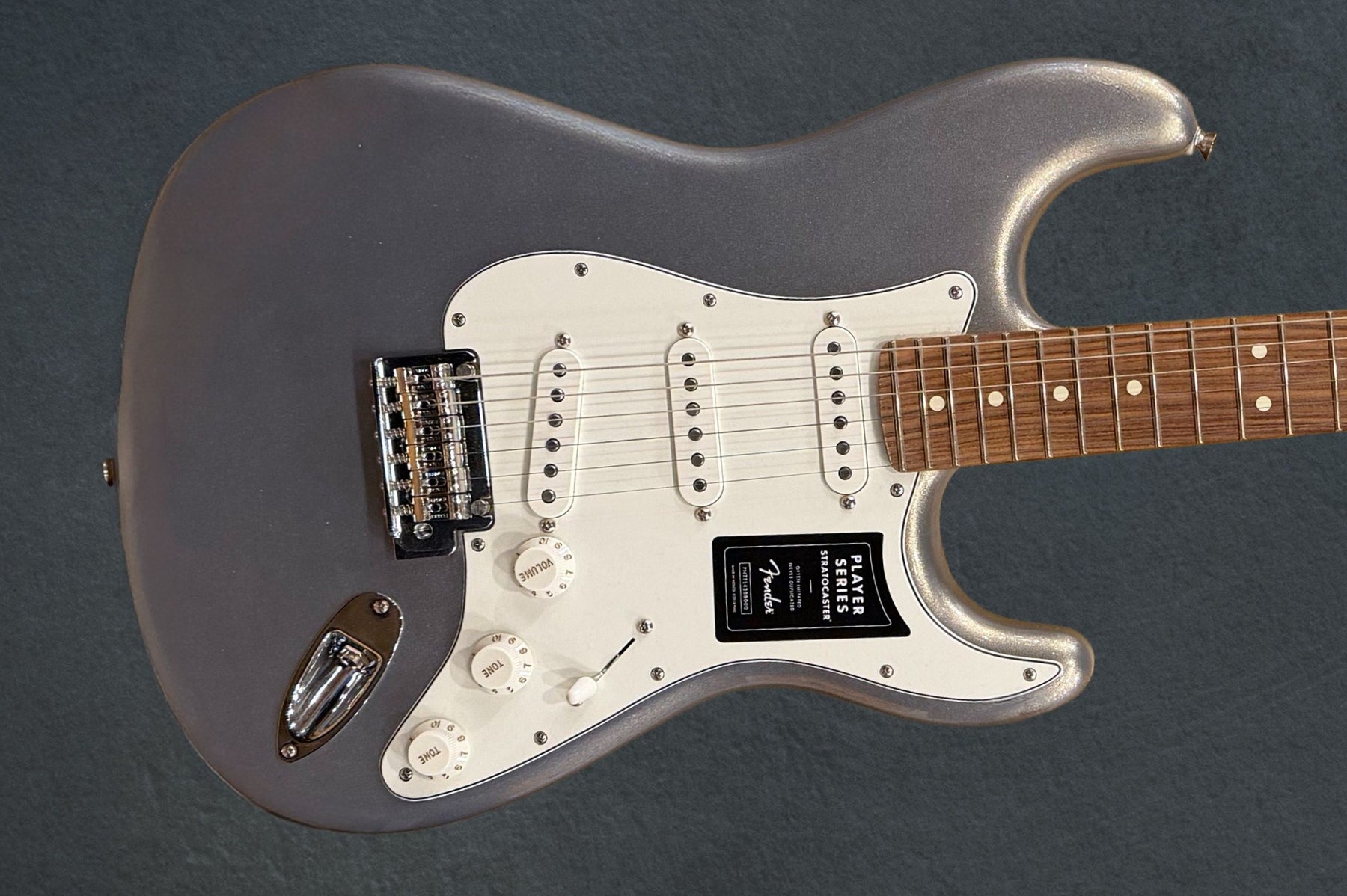 Player Stratocaster - Silver w/Pau Ferro – Dave's Guitar Shop