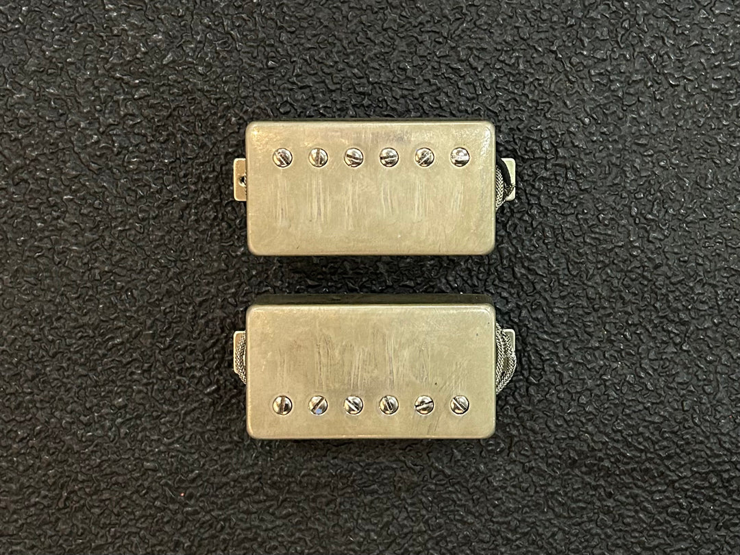 PAF Style Humbucker Pickup Set w/ Aged Nickel Covers, Recent