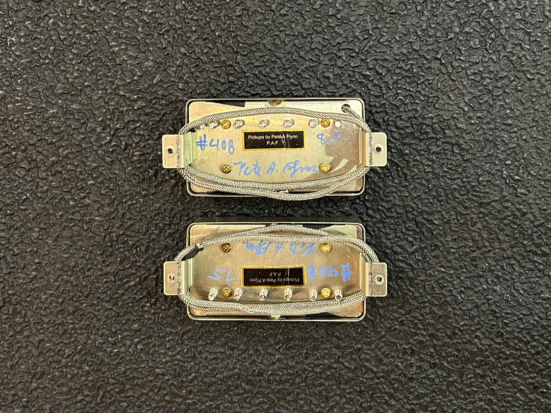 PAF Style Humbucker Pickup Set w/ Aged Nickel Covers, Recent