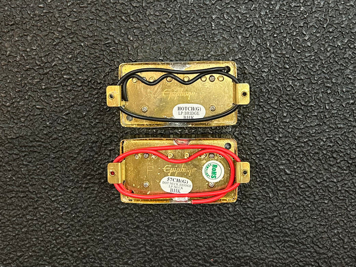 Humbucker Set - Gold Covers, Recent