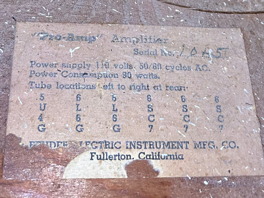USED Pro-Amp, 1949