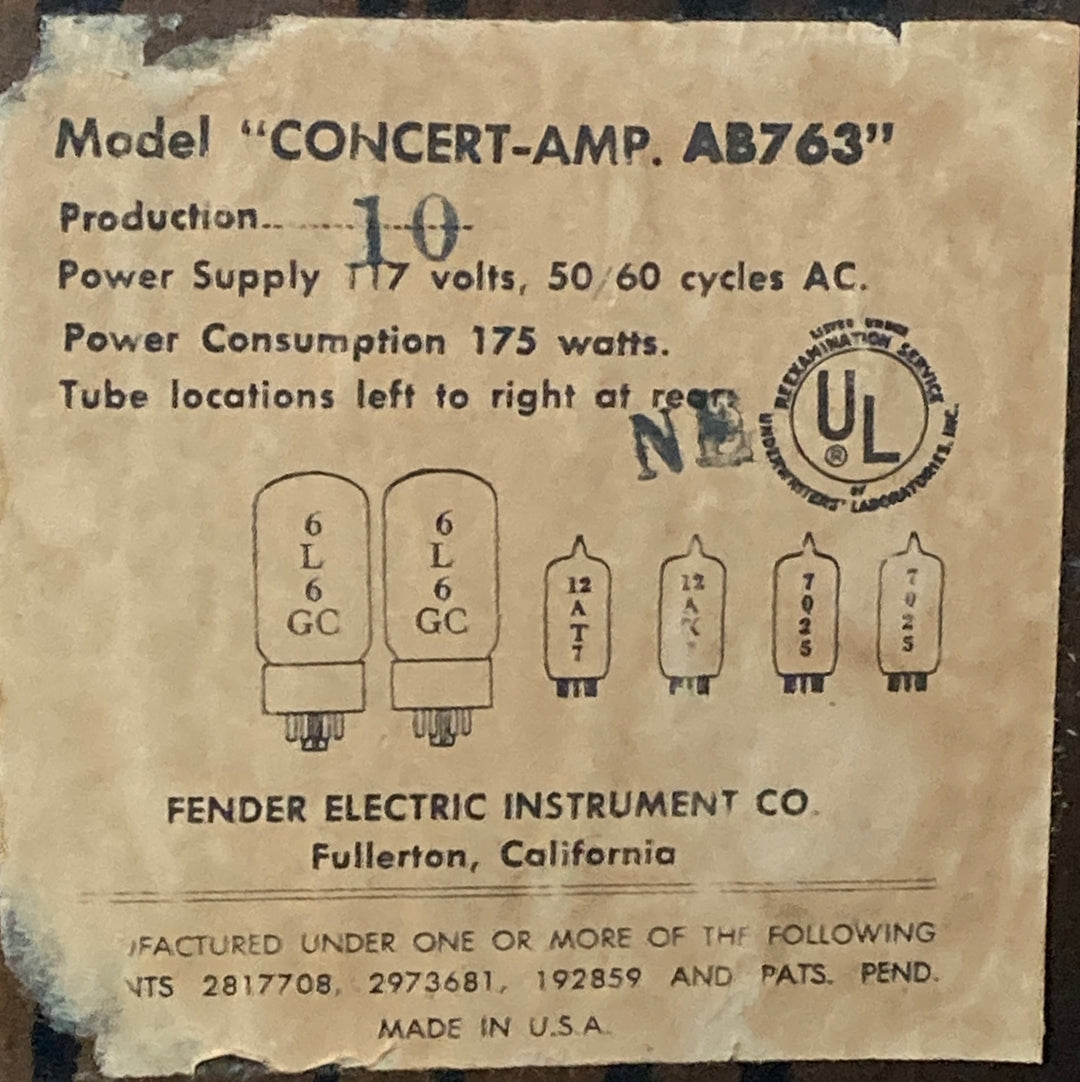 Used Concert-Amp, '64