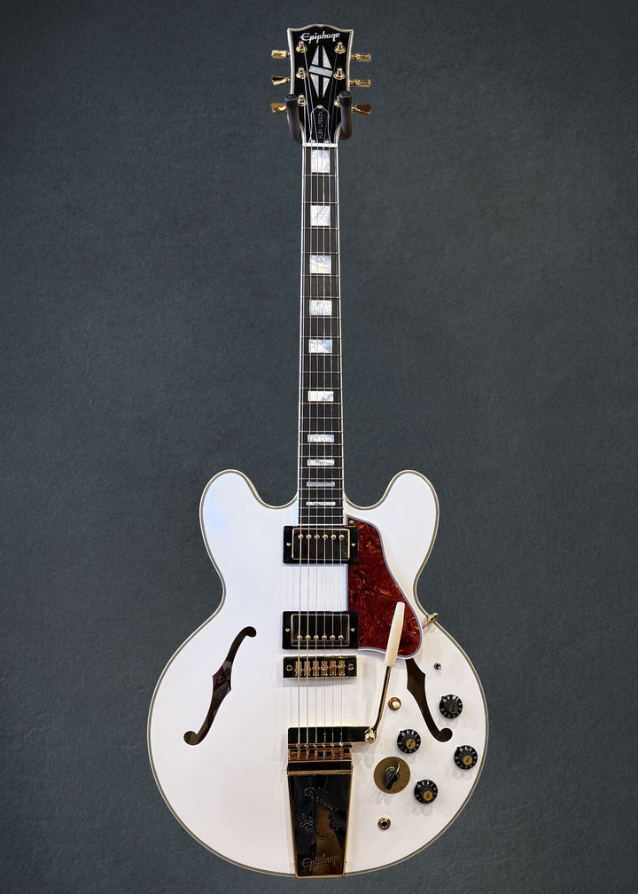"Inspired by Gibson Custom" Alex Lifeson 1976 ES-355 Reissue - Alpine White