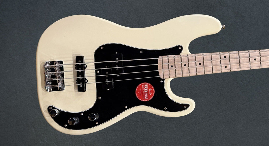 Affinity Series Precision Bass PJ - Olympic White w/Maple