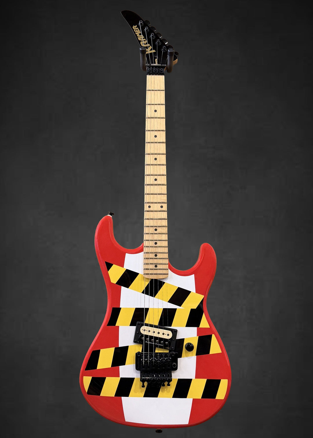 Baretta "Danger Zone" Custom Graphic - Warning Tape on White Red