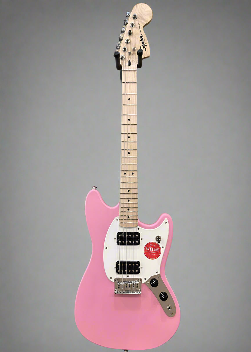 Sonic Mustang HH - Flash Pink w/Maple