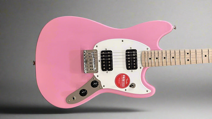 Sonic Mustang HH - Flash Pink w/Maple