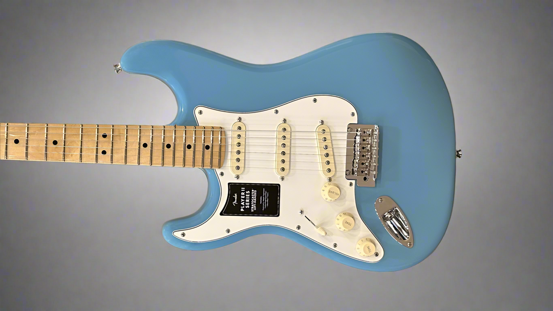 Player II Stratocaster Left Hand - Aquatone Blue w/Maple – Dave's Player II Stratocaster Left Hand - Aquatone Blue w/Maple – Dave's