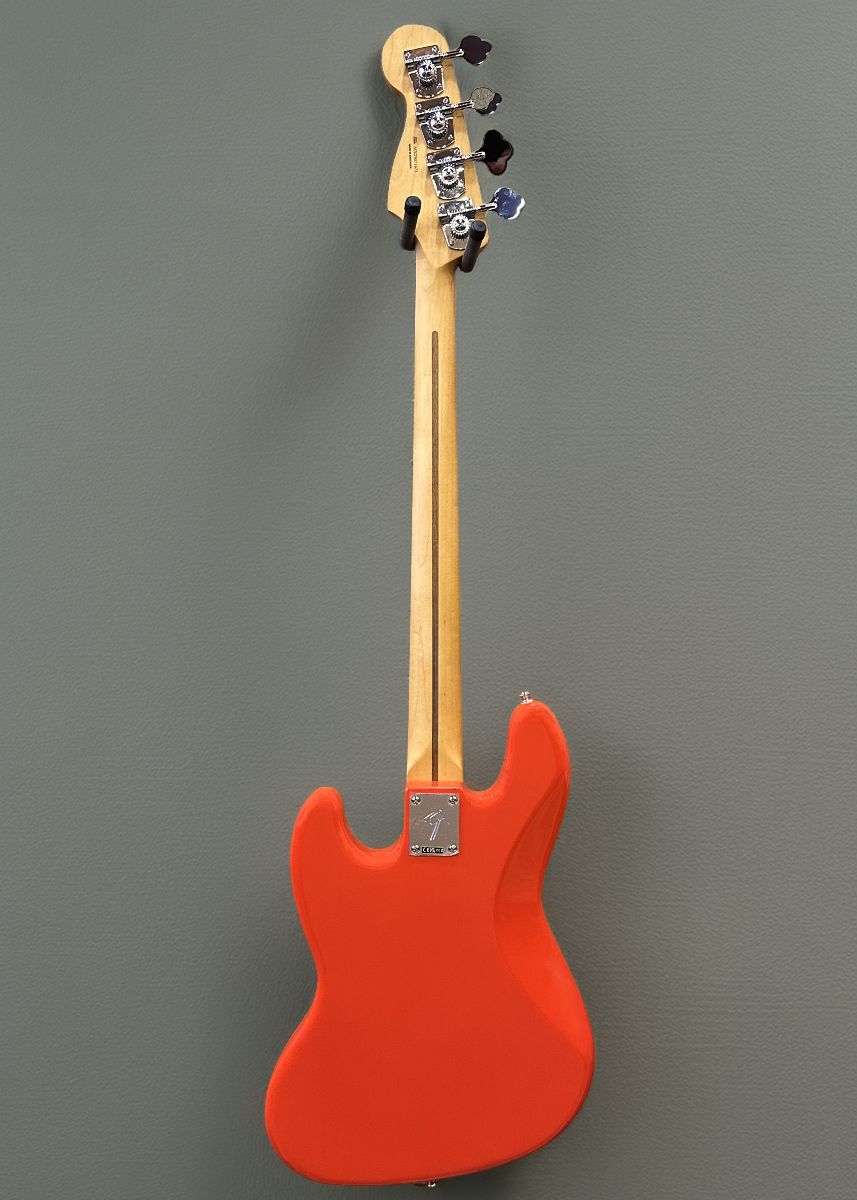 Player II Jazz Bass - Coral Red w/Maple