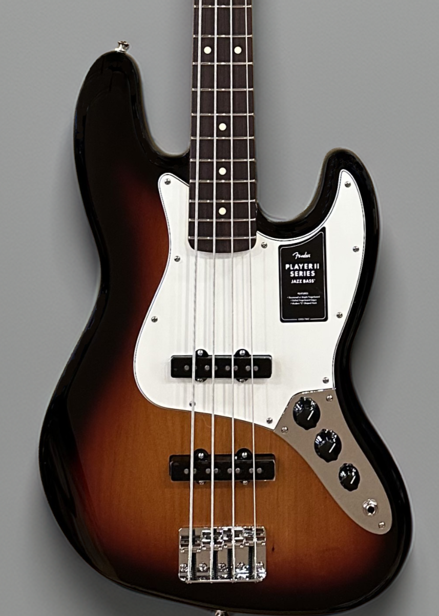 Player II Jazz Bass - 3 Color Sunburst w/Rosewood