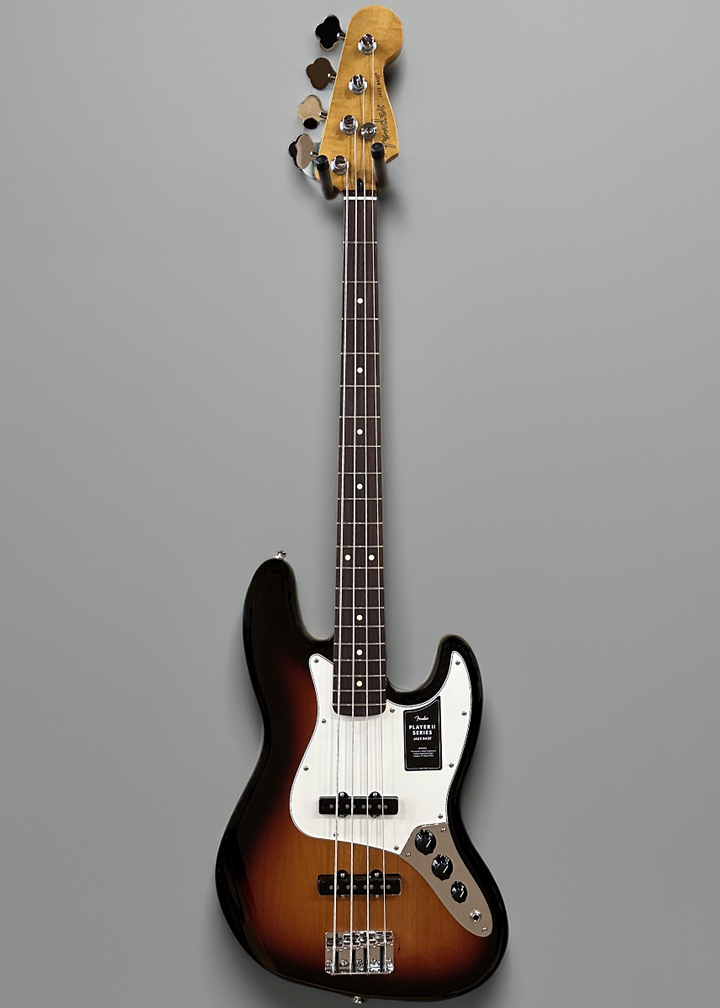 Player II Jazz Bass - 3 Color Sunburst w/Rosewood