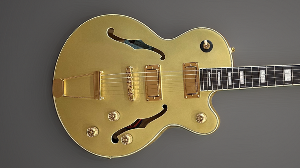 UpTown Kat ES - Topaz Gold Metallic – Dave's Guitar Shop