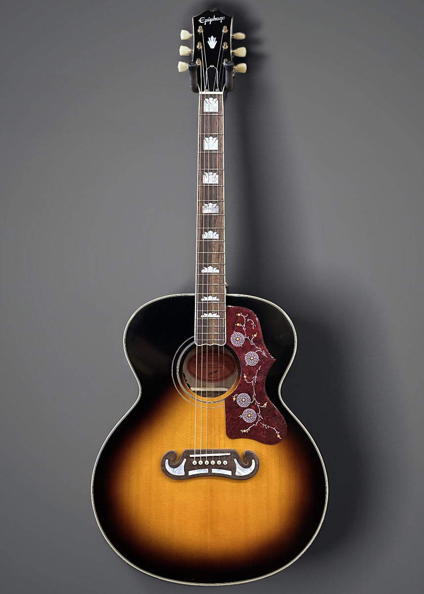 "Inspired by Gibson" J-200 - Aged Gloss Vintage Sunburst