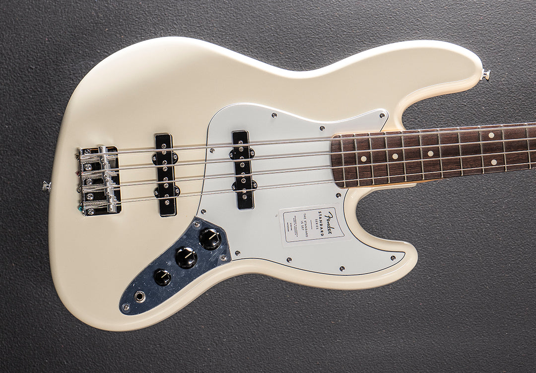 Standard Jazz Bass - Olympic White w/Indian Laurel