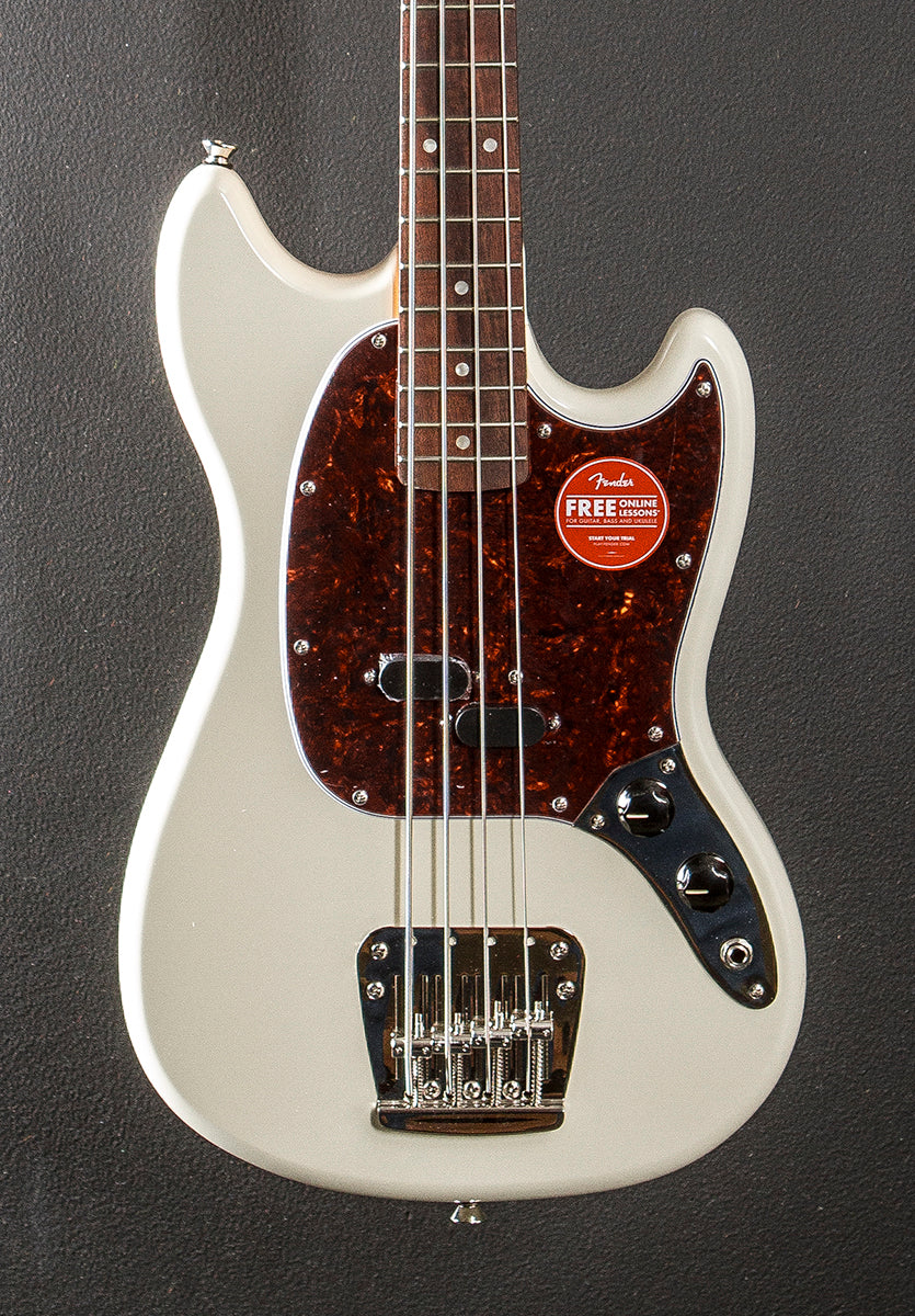 Classic Vibe 60 s Mustang Bass Olympic White Dave s Guitar Shop