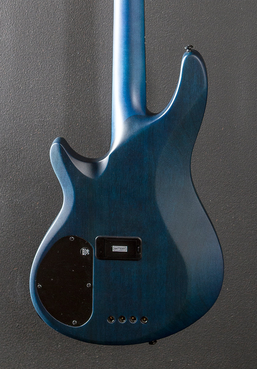 C-4 GT Bass - Satin Trans Blue with Black Racing Stripe