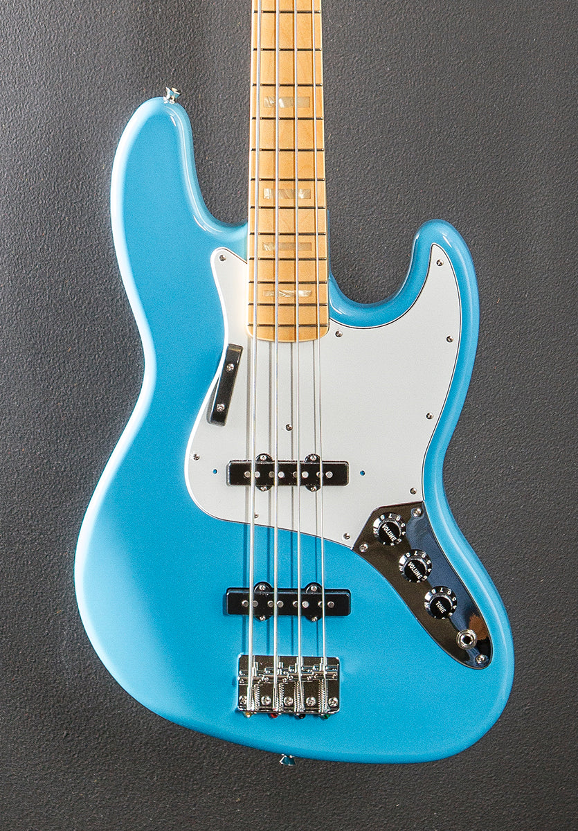 MIJ Limited International Color Jazz Bass - Maui Blue w/Maple