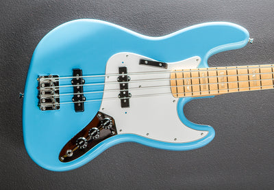 MIJ Limited International Color Jazz Bass - Maui Blue w/Maple