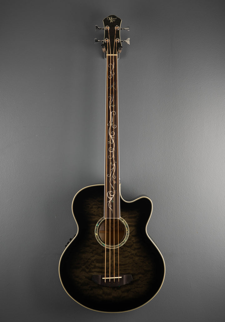 Dragonfly 4 Fretless  Bass - Smoke Burst