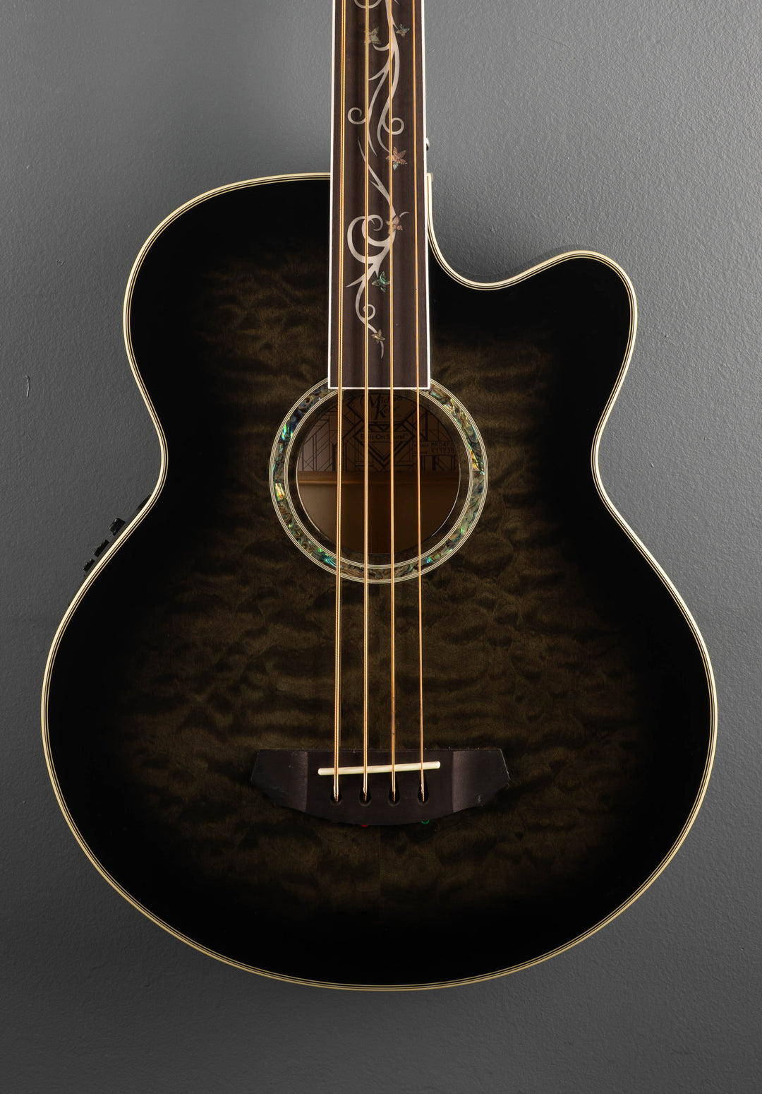 Dragonfly 4 Fretless  Bass - Smoke Burst