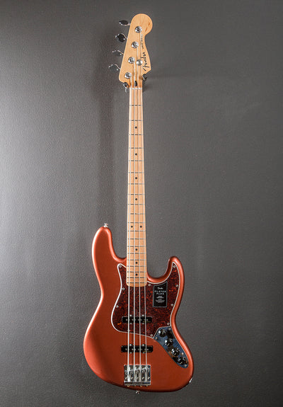 Player Plus Jazz Bass - Aged Candy Apple Red w/Maple