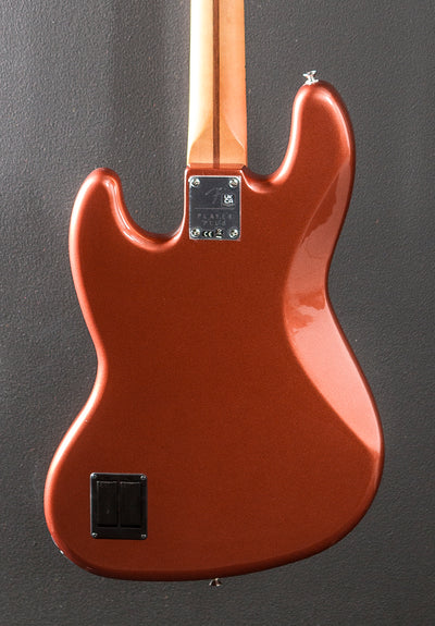 Player Plus Jazz Bass - Aged Candy Apple Red w/Maple