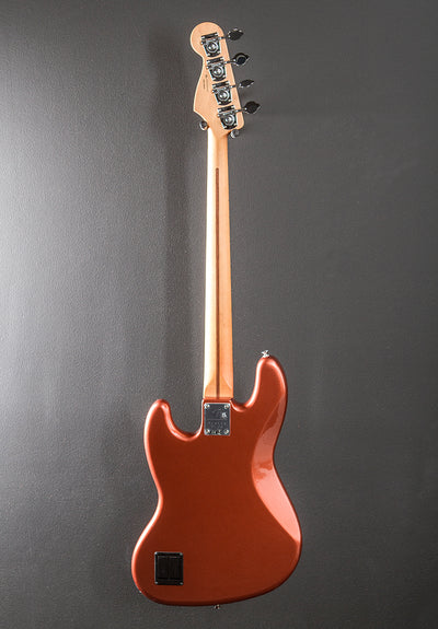 Player Plus Jazz Bass - Aged Candy Apple Red w/Maple