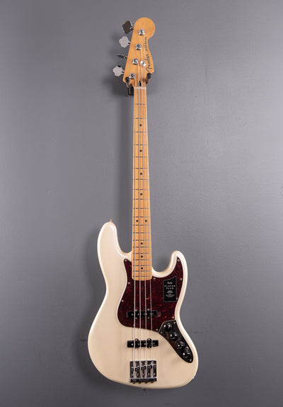 Player Plus Jazz Bass - Olympic Pearl w/Maple
