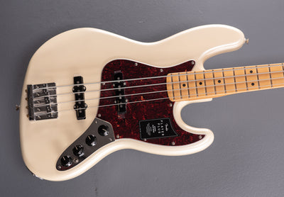 Player Plus Jazz Bass - Olympic Pearl w/Maple