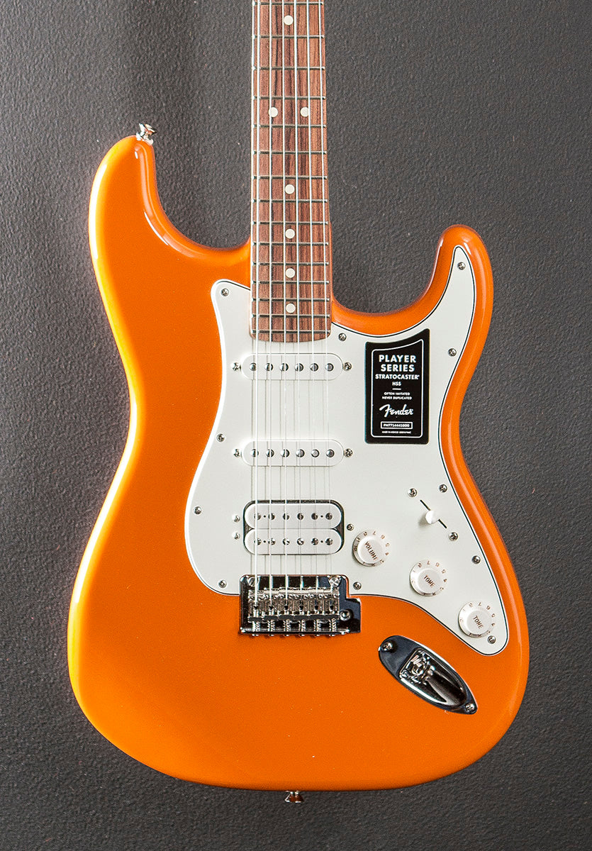 Player Stratocaster HSS - Capri Orange w/Pau Ferro