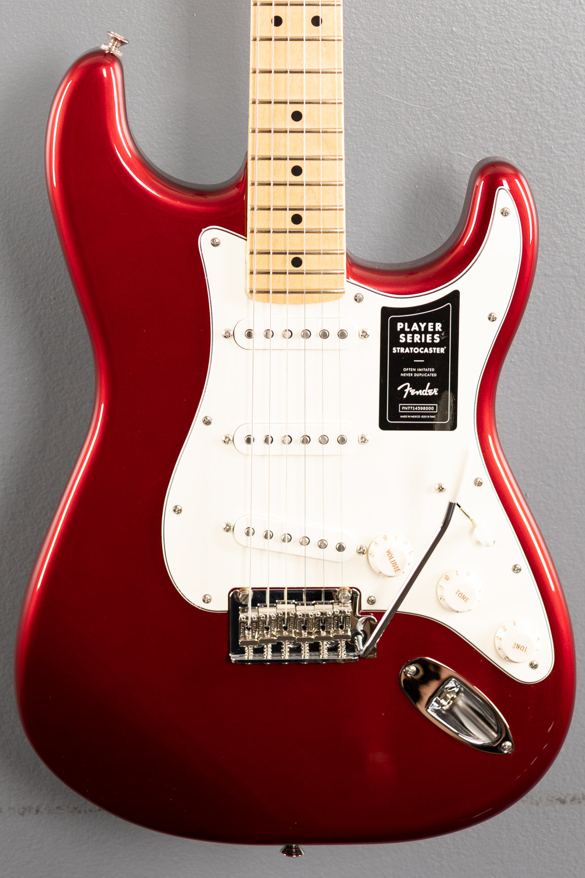 Player Stratocaster - Candy Apple Red